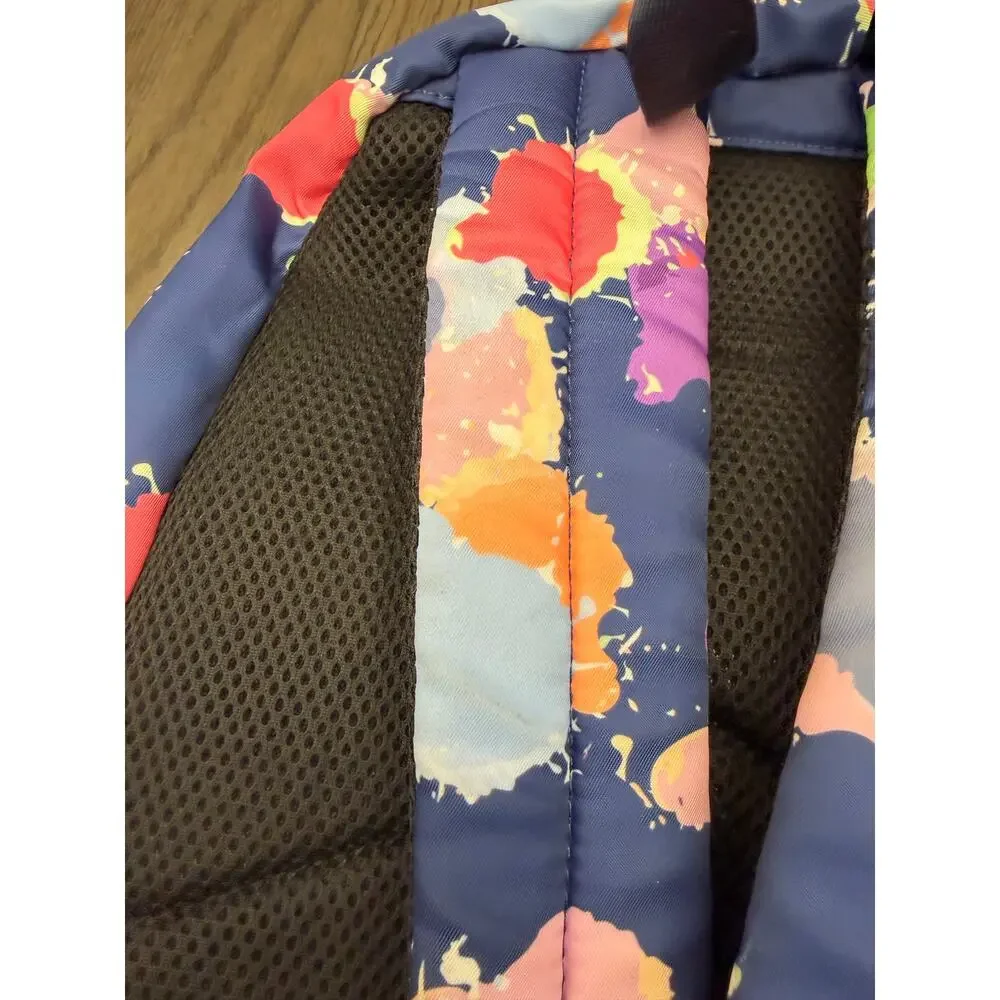 Girls Backpack & Lunch Bag Set Paint Splatter Print